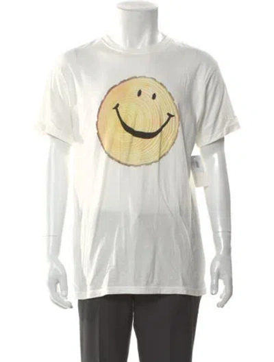 Pre-owned Kapital Smile Graphic Print T-shirt In White