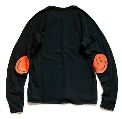 Pre-owned Kapital Smile Long Sleeve Shirt Smily Black Orange Brand Made In Japan Asap