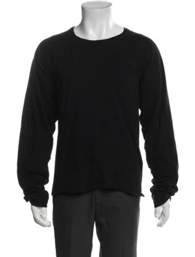 Pre-owned Kapital Smiley Crew Neck T-shirt In Black