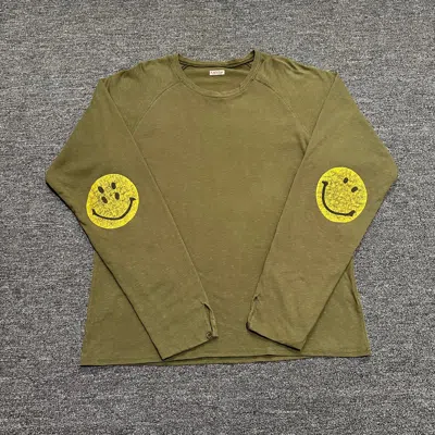 Pre-owned Kapital Smiley Longsleeve In Green