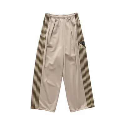 Pre-owned Kapital Smooth Jersey Stantman & Woman Baggy Track Pants (banner Stripe) 'beige' | Men's Size 4 In Brown