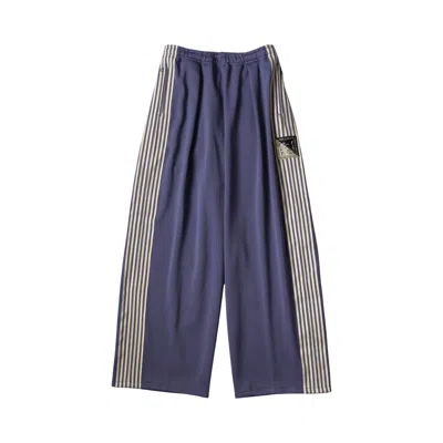Pre-owned Kapital Smooth Jersey Stantman & Woman Baggy Track Pants (banner Stripe) 'purple' | Men's Size 2
