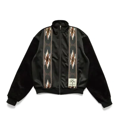 Pre-owned Kapital Smooth Kochi & Zephyr Track Suit Jacket In Black
