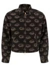 Kapital Speakeasy Printed Denim Jacket In Black