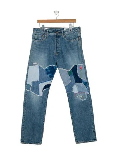 Pre-owned Kapital Straight-leg Jeans In Blue
