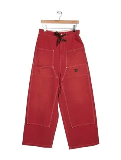 Pre-owned Kapital Straight-leg Jeans In Red