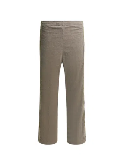 Kapital Stripe Appliqué Trousers In Gray