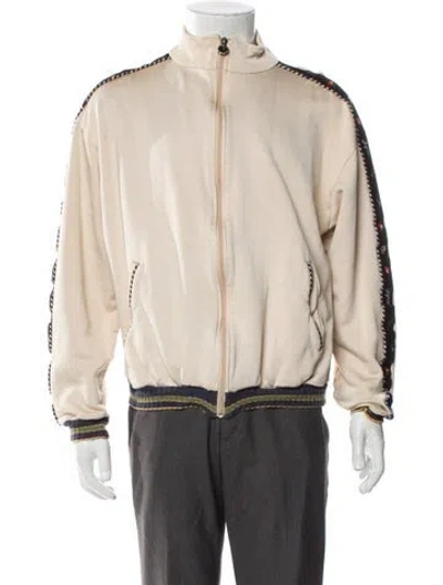 Pre-owned Kapital Striped Bomber Jacket In Neutral