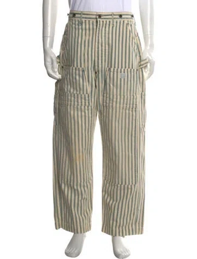 Pre-owned Kapital Striped Pants In Neutrals