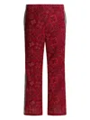 Kapital Striped Patterned Trousers In Red