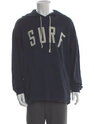 Pre-owned Kapital Surf Graphic Print Hoodie In Gray