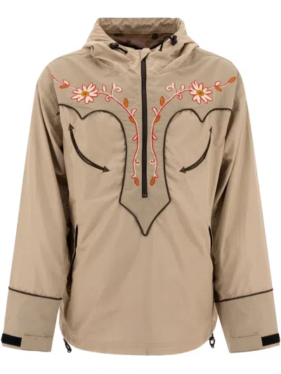 Kapital Tennessee Cornflower Windbreaker In Neutrals