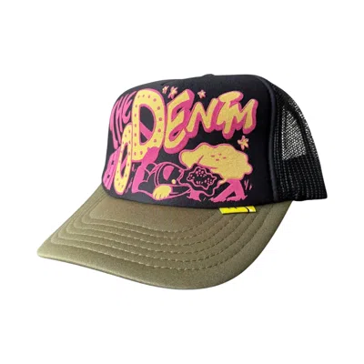 Pre-owned Kapital Th.d.d Track Cap 'olive/black' | Green | Men's Size Onesize