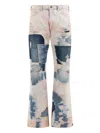 Kapital Tie-dye Embroidered-eye Jeans In Multi