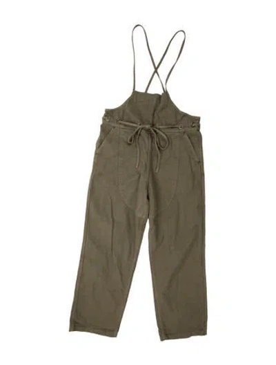 Pre-owned Kapital Tie Neck Overalls In Neutrals