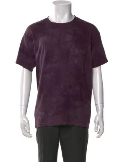 Pre-owned Kapital Tie-dye Print Crew Neck T-shirt In Purple