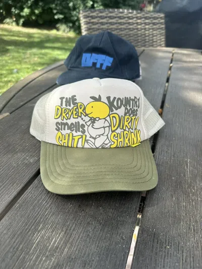 Pre-owned Kapital Trucker Hat In Sand