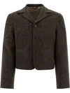 Shop Kapital Twill Blazer In Black