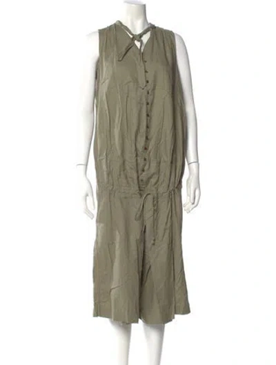 Pre-owned Kapital V-neck Jumpsuit In Green