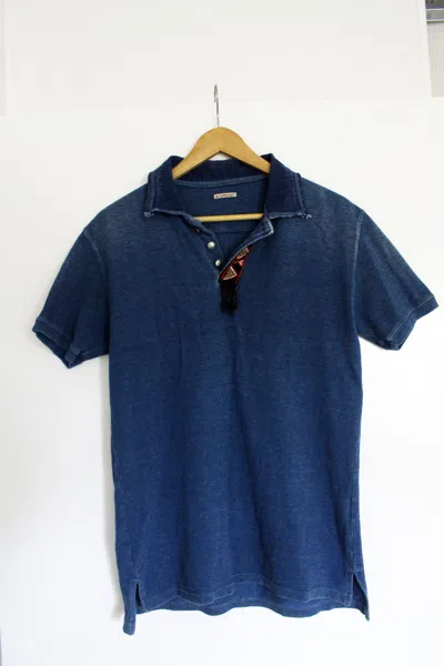 Pre-owned Kapital Western Polo Shirt In Blue
