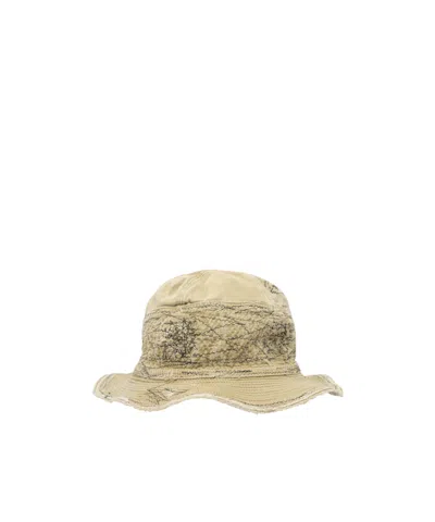 Kapital Wide-brimmed Fisherman's Hat In Green