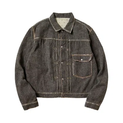 Pre-owned Kapital Will Aging-wool 1st Jacket 'charcoal' | Grey | Men's Size 4 In Gray