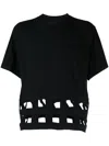 Kapital Windowpanel Jersey T-shirt In Black