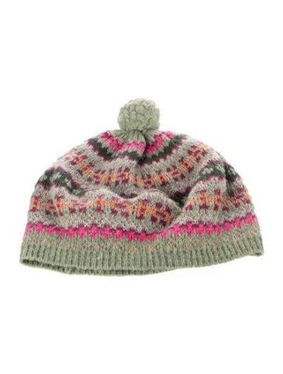 Pre-owned Kapital Wool Beanie In Green