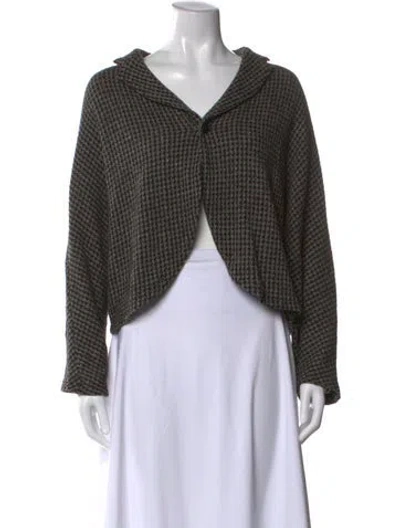Pre-owned Kapital Wool Houndstooth Print Sweater In Multi