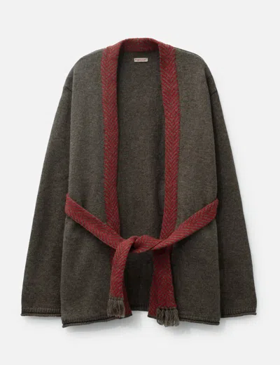 Kapital Wool Kimono Jacket In Brown