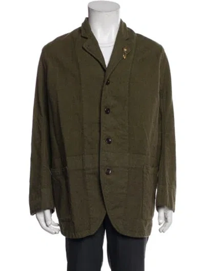 Pre-owned Kapital Wool Utility Jacket In Green