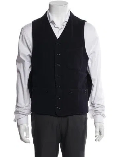 Pre-owned Kapital Wool Vest In Black