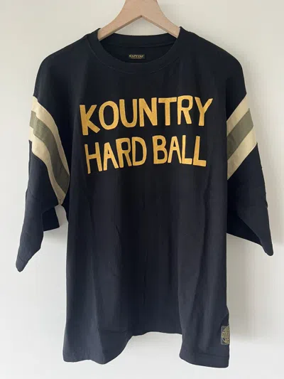 Pre-owned Kapital X Kapital Kountry Hardball Shirt In Black