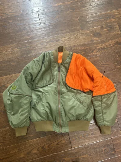 Pre-owned Kapital X Kapital Kountry Kapital Military Pillow Jacket Size 2 In Green