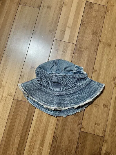 Pre-owned Kapital X Kapital Kountry Kapital “old Man & The Sea” Bucket Hat In Denim