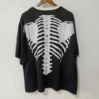 Pre-owned Kapital X Kapital Kountry Masterpiece Tenjiku 2tone Bone Big T-shirt F In White/black