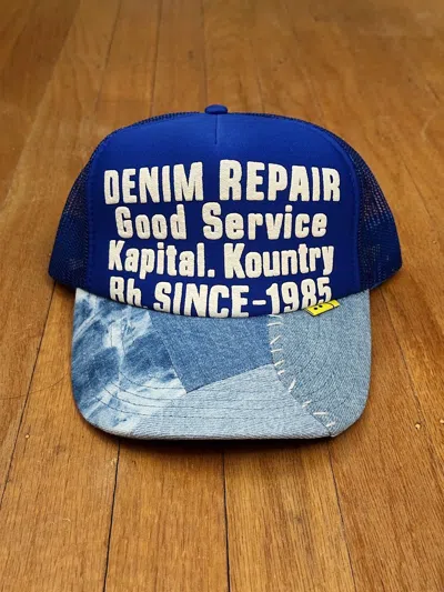 Pre-owned Kapital X Kapital Kountry Patchwork Kapital Trucker Cap