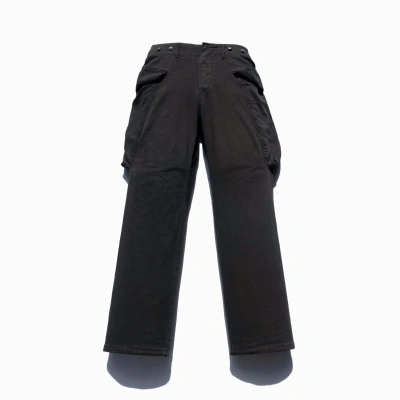 Pre-owned Kapital X Tete Homme Kapital Big Pocket Cargo Pants In Charcoal Black