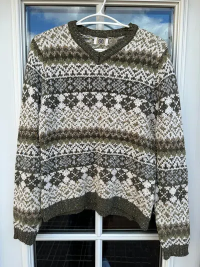Pre-owned Kapital X Vintage Colourful Knitted Sweater Carpet Kapital Style Y2k In Multicolor