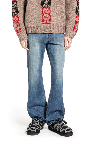 Kapital Zimbabwe Denim 5p Monkey Th Jeans In Blue