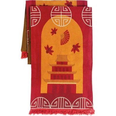Kaplan Early Learning Company Chinese Decorative Runner In Red