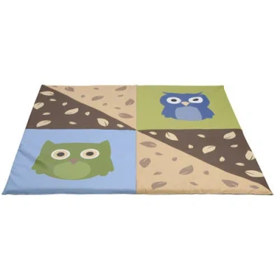 Kaplan Early Learning Company Kids'  Infant And Toddler Owl Crawley Mat In Multi