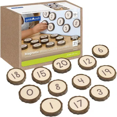 Kaplan Early Learning Company Kids'  Magnetic Wood Cookie Counters In Brown