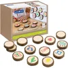 Kaplan Early Learning Company Magnetic Write-on Wood Cookies In Brown