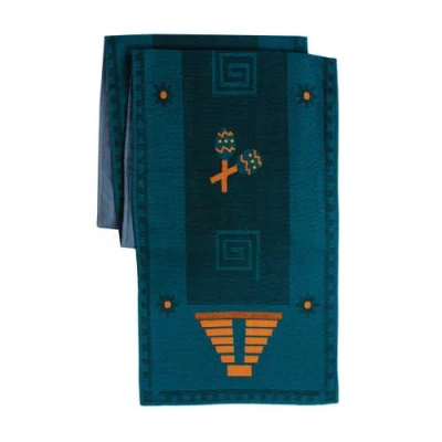 Kaplan Early Learning Company Mexican Decorative Runner In Blue