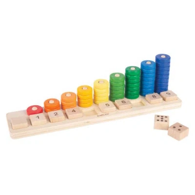 Kaplan Early Learning Company Kids'  Natural Stack And Sort Board In Multi