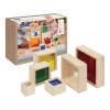 Kaplan Early Learning Company Nesting Pyramid Mirror Set In Sand