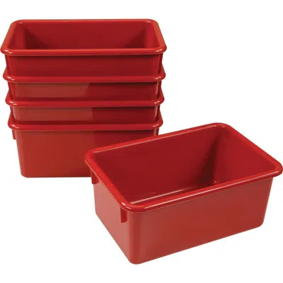 Kaplan Early Learning Company Red Colored Storage Bin