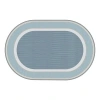 Kaplan Early Learning Company Sense Of Place Highland Stripe Blue Oval Carpet In Blue