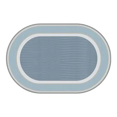 Kaplan Early Learning Company Sense Of Place Highland Stripe Carpet In Blue